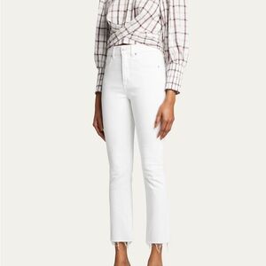 Veronica Beard Crisp White Ankle Jeans